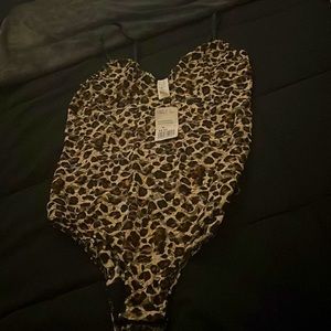 Leopard print bodysuit